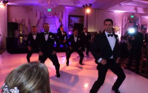groom surprises bride