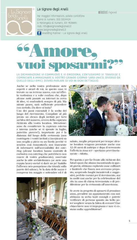 Amore vuoi sposarmi? Ninestreet 11 2012