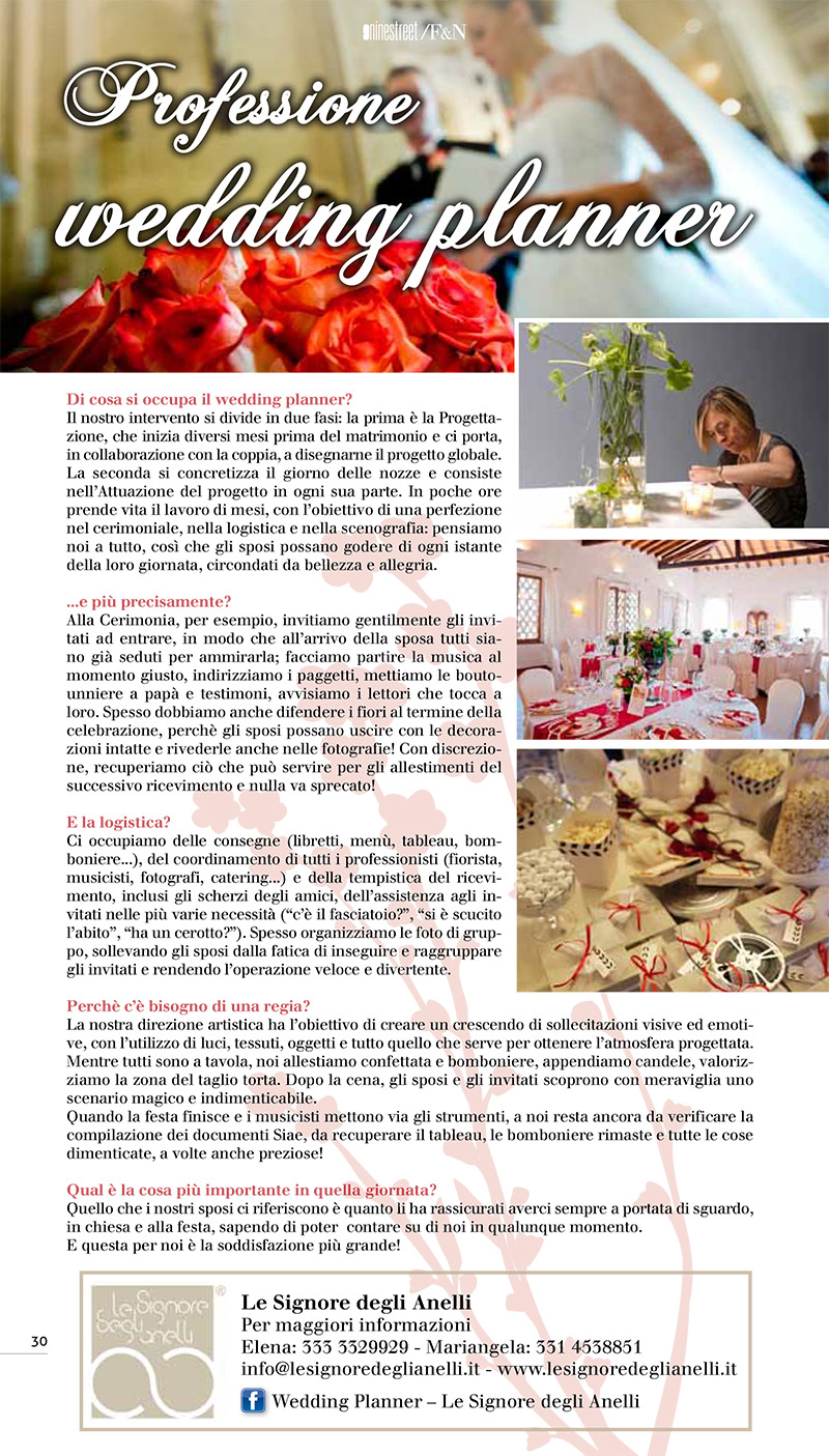 Professione wedding planner