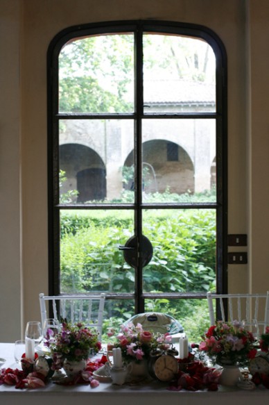 Bride and groom's table