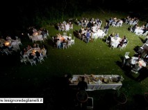 cena di matrimonio all'aperto